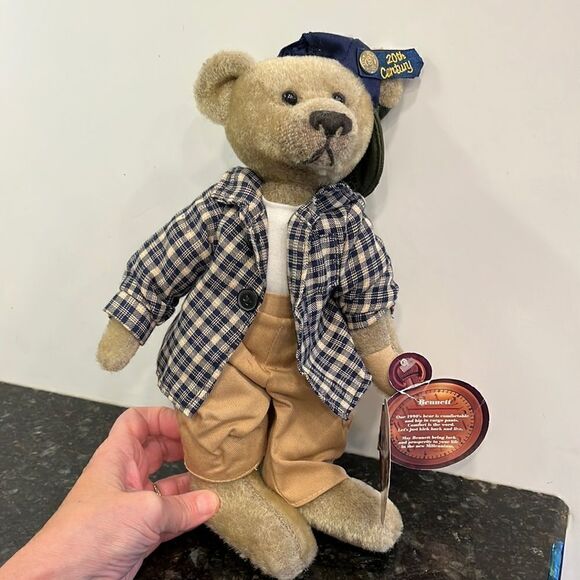 Bennett 1990's Brass Button Bear 20th Century Collectibles Pickford 12" - Picture 1 of 8